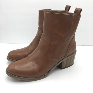 Mossimo Janna Slip On Ankle Booties Cognac Target boots